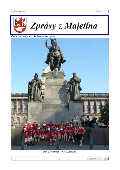 Obecní zpravodaj Zprávy z Majetína 2010/2