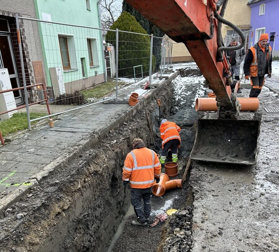 Obnova kanalizace v ulici Příčná Majetín